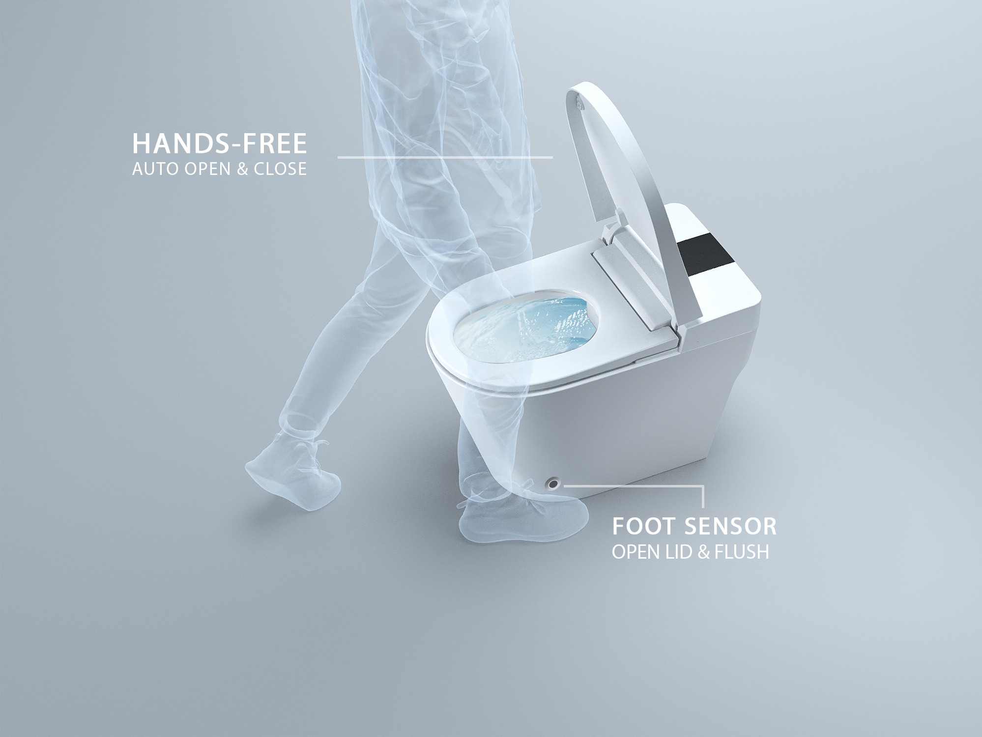 S Elite hands-free lid and foot sensor