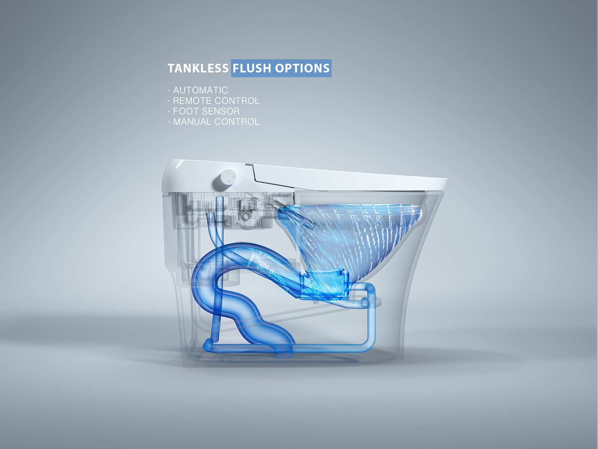 S Elite tankless flush options
